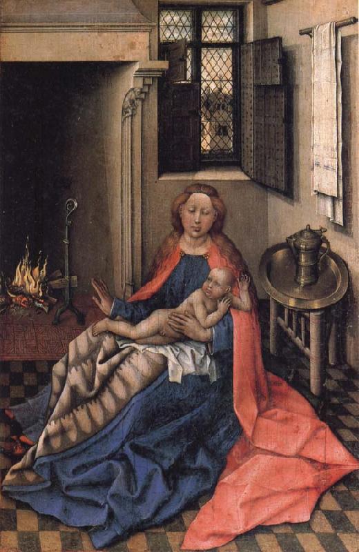 Robert Campin Virgin and Child at the Fireside Spain oil painting art
